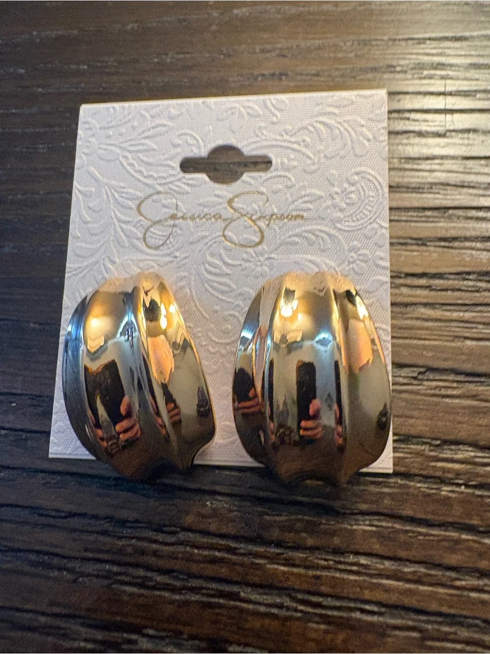 NEW Jessica Simpson Gold Earrings